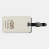 コーヒーを閉じる ラゲッジタグ (裏面横)