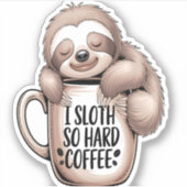 コーヒーを飲まずに寝る シール (正面)