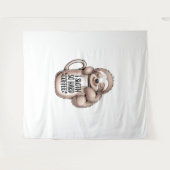 コーヒーを飲まずに寝る タペストリー (正面(横))