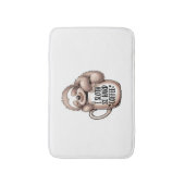 コーヒーを飲まずに寝る バスマット (正面縦)