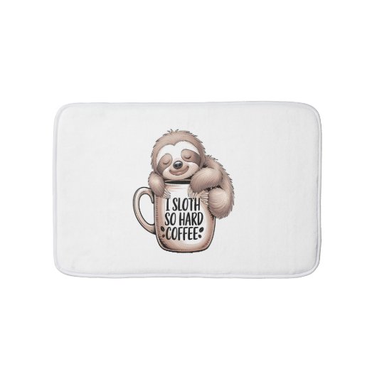 コーヒーを飲まずに寝る バスマット (正面)