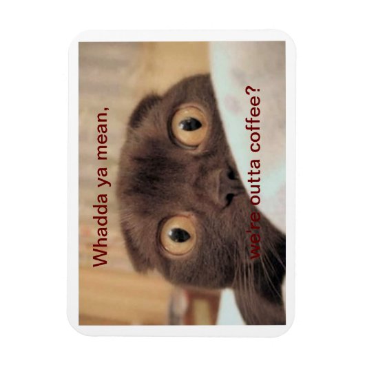 コーヒーを飲まないでおもしろい、 マグネット (縦)