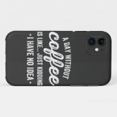 コーヒーを飲まない日は冗談に似ている Case-Mate iPhoneケース (裏面(横))