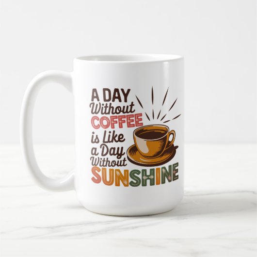 コーヒーを飲まない1日 コーヒーマグカップ (左)