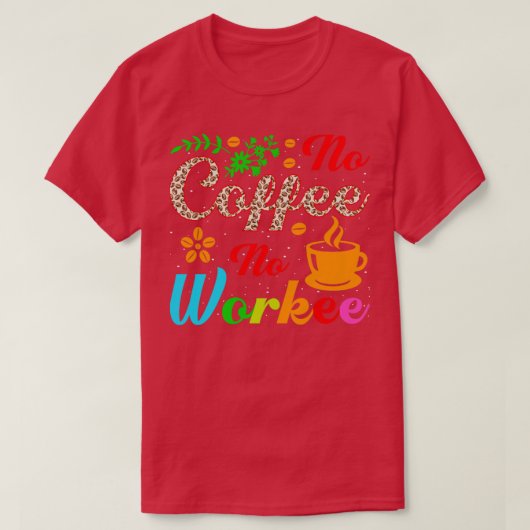 コーヒーを飲まない Tシャツ (デザイン正面)