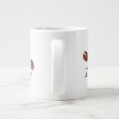 コーヒーを飲まなければ、私は目的のないマグカップにすぎない ジャンボコーヒーマグカップ (裏面)