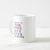 コーヒーを飲みたい救だ コーヒーマグカップ (正面左)