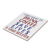 コーヒーを飲みたい救だ タイル (側面)