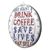 コーヒーを飲みたい救だ ダーツボード (正面右)