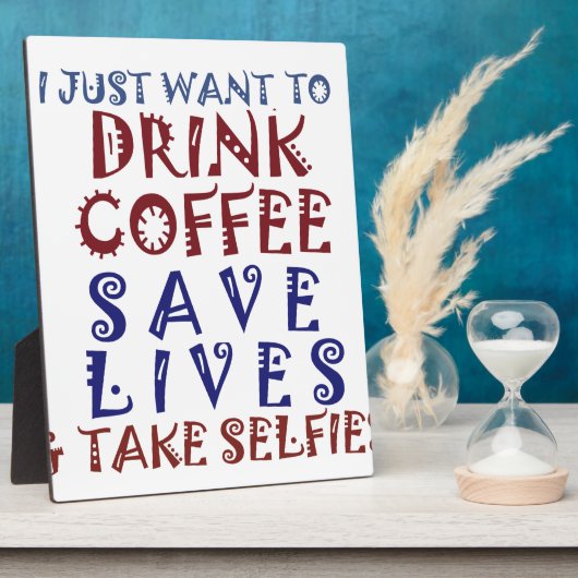 コーヒーを飲みたい救だ フォトプラーク (側面)