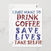 コーヒーを飲みたい救だ ポストカード (正面/裏面)