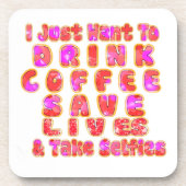 コーヒーを飲みたい素敵救なし、 コースター (正面)