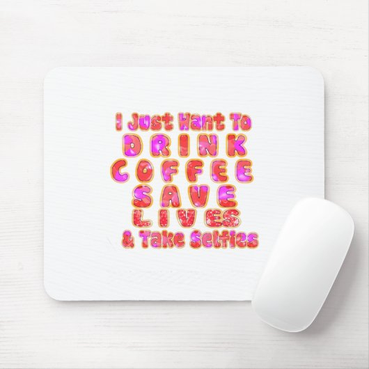 コーヒーを飲みたい素敵救なし、 マウスパッド (マウス)