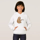 コーヒーを飲みながらナマケモノ (正面フル)