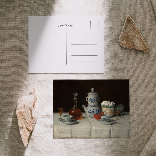 コーヒーを飲みながら生き残る | アルバートアンカー ポストカード