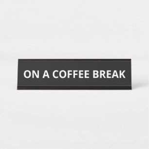 コーヒーを飲み干して デスクネームプレート