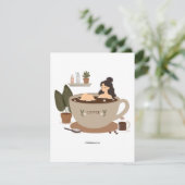 コーヒーを飲み干す (スタンド正面)