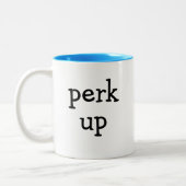 コーヒーを飲み干す ツートーンマグカップ (左)