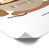 コーヒーを飲み干す ポスター (角)