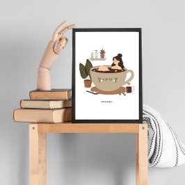 コーヒーを飲み干す ポスター