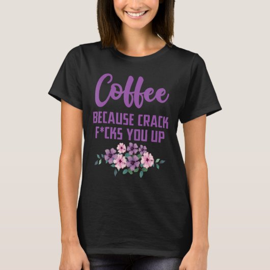 コーヒーを飲み干す Tシャツ (正面)