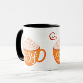 コーヒーを飲み込む マグカップ (正面左)