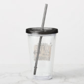 コーヒーを飲み過ぎるアルコールの仕事 アクリルタンブラー (裏面)