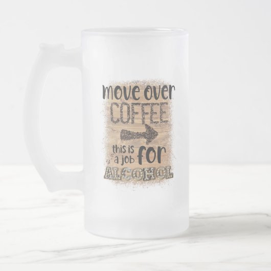 コーヒーを飲み過ぎるアルコールの仕事 フロストグラスビールジョッキ (左)