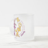 コーヒーを飲み、物事を行う フロストグラスマグカップ (正面左)