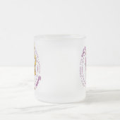 コーヒーを飲み、物事を行う フロストグラスマグカップ (中央)