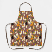 コーヒーを飲むかわいい猫たち|過去記事 エプロン (正面)