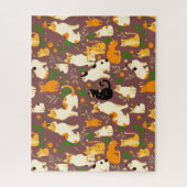 コーヒーを飲むかわいい猫たち|過去記事 ジグソーパズル (縦)