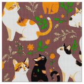 コーヒーを飲むかわいい猫たち|過去記事 ファブリック (クローズアップ)