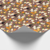 コーヒーを飲むかわいい猫たち|過去記事 ラッピングペーパー (角)