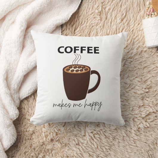 コーヒーを飲むとコーヒーが出る クッション (ブランケット)