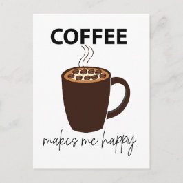 コーヒーを飲むとコーヒーが出る ポストカード