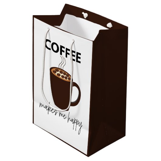 コーヒーを飲むとコーヒーが出る ミディアムペーパーバッグ (正面アングル)