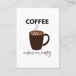コーヒーを飲むとコーヒーが出る 名刺