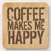 コーヒーを飲むとコーヒーが好きになる コースター (正面)