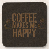 コーヒーを飲むとコーヒーが好きになる コースター (正面)
