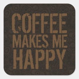 コーヒーを飲むとコーヒーが好きになる スクエアシール
