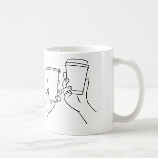 コーヒーを飲むと人生が豊かに コーヒーマグカップ