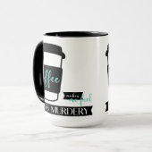 コーヒーを飲むと殺人衝動が少し収まる 面白い名言 マグカップ (正面左)