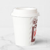 コーヒーを飲むと自由な気分で一杯になる 紙コップ (右)