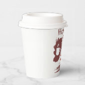 コーヒーを飲むと自由な気分で一杯になる 紙コップ (右)