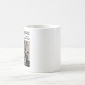 コーヒーを飲むのがぶっきらぼうな コーヒーマグカップ (中央)