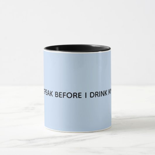 コーヒーを飲むまではしゃべらない マグカップ (中央)