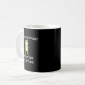 コーヒーを飲むまで元気が出ないカエルのコーヒー名言 コーヒーマグカップ (正面左)