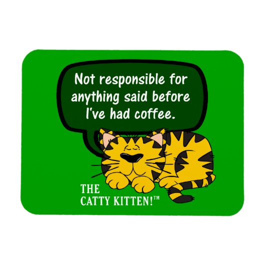 コーヒーを飲むまで話しかけるな マグネット (横)