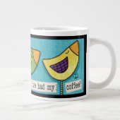 コーヒーを飲むようなユーモアではない ジャンボコーヒーマグカップ (右)